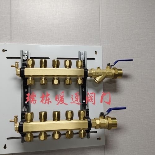 日丰伟星金牛同款加厚地热分水器全铜加厚大口径大流量家用套阀 分水器